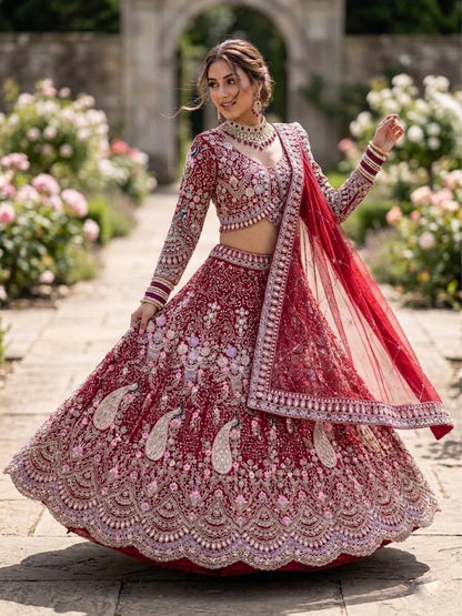 Premium Soft Butterfly Net Lehenga Choli With Coding Sequins Work