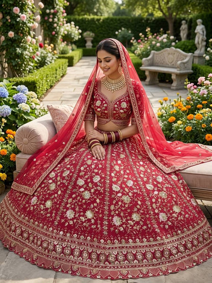 Premium Faux Georgette Lehenga Choli with Sequence Embroidery