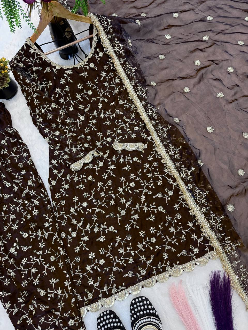Frendy Silk Farshi Salwar suit