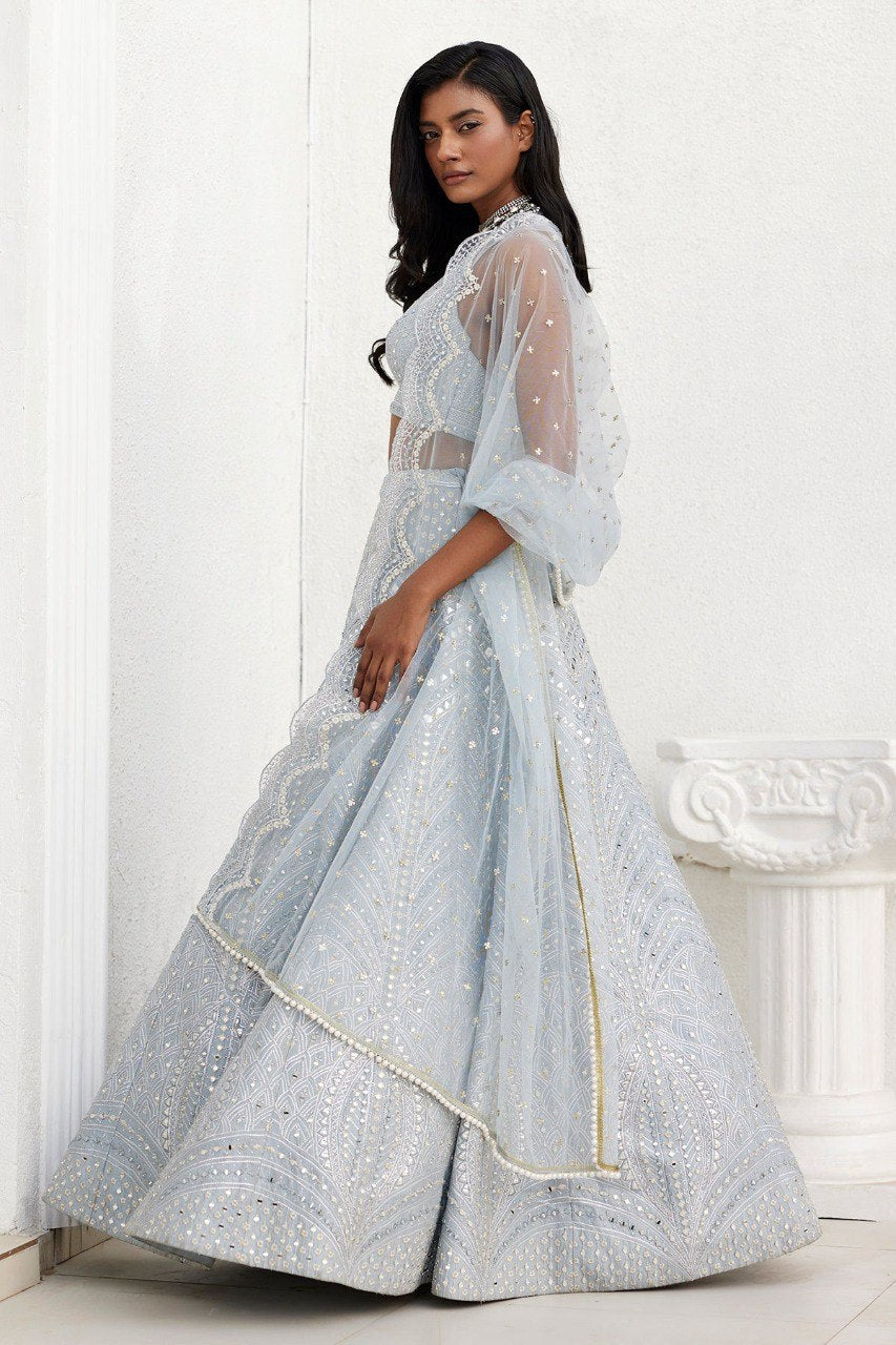 Premium Faux Georgette Lehenga Choli Set