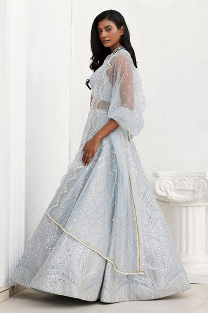 Premium Faux Georgette Lehenga Choli Set