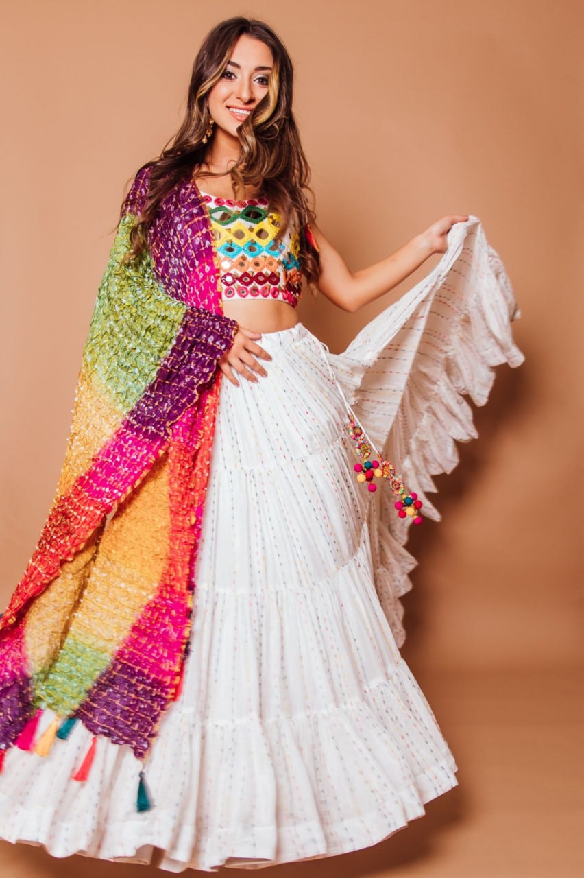 Premium Embroidered Georgette Lehenga Set