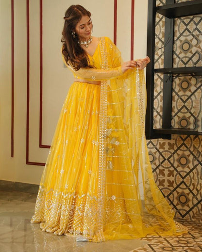 Premium Butterfly Net Lehenga Choli set