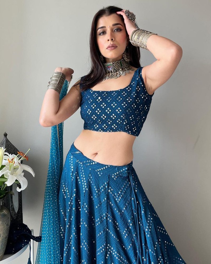 Premium Faux Georgette Sequin Embroidery Lehenga Choli Set