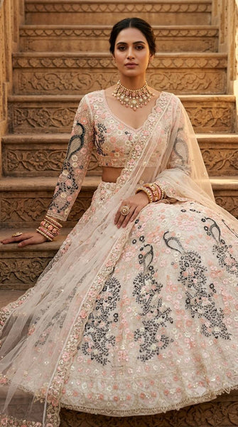 Premium Butterfly Net Lehenga Choli with Coding Sequins Work