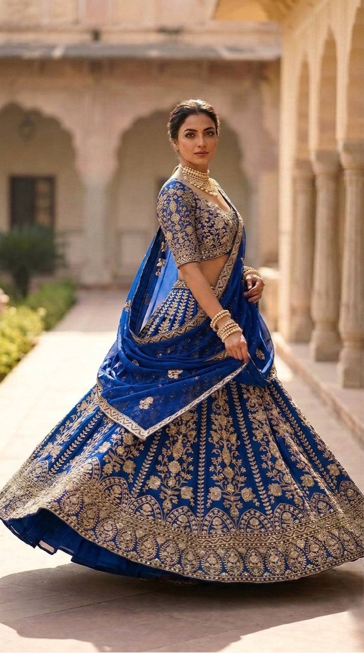 Elegant Faux Georgette Lehenga Choli Set