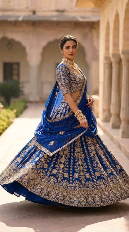 Elegant Faux Georgette Lehenga Choli Set