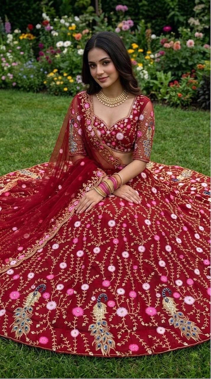 Royal Sequins Net Lehenga choli set