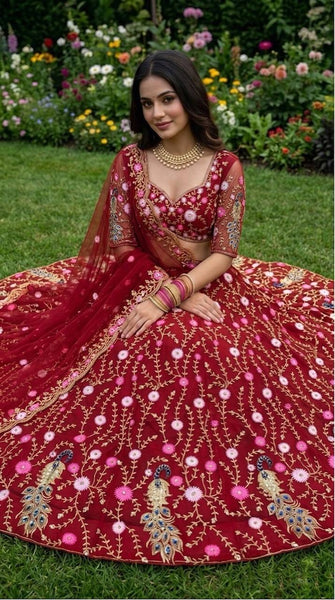 Royal Sequins Net Lehenga choli set