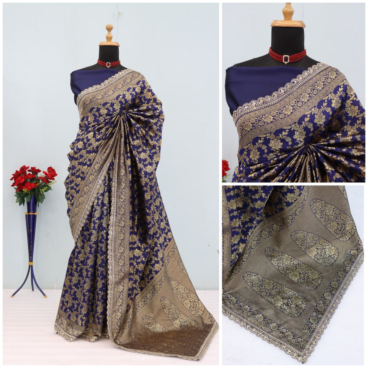 Kanjeevaram Silk Saree With Blouse Piece