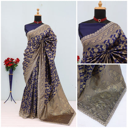 Kanjeevaram Silk Saree With Blouse Piece