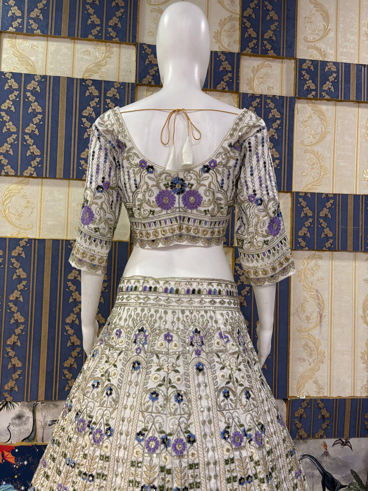 Exquisite Mono Satin Silk Lehenga Choli with Coding and Sequins Work