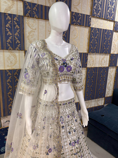 Exquisite Mono Satin Silk Lehenga Choli with Coding and Sequins Work