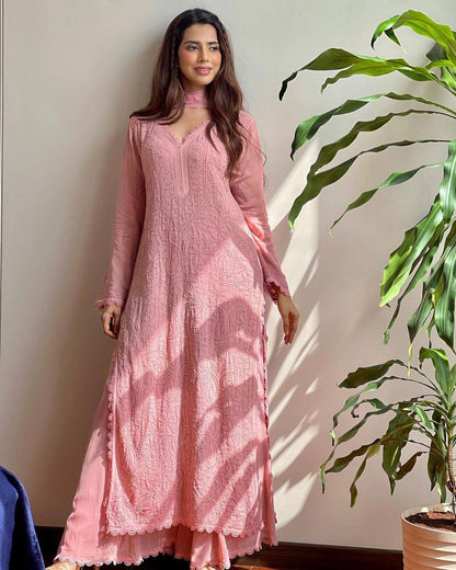 Party Wear Georgette Chikankari Embroidery Suit