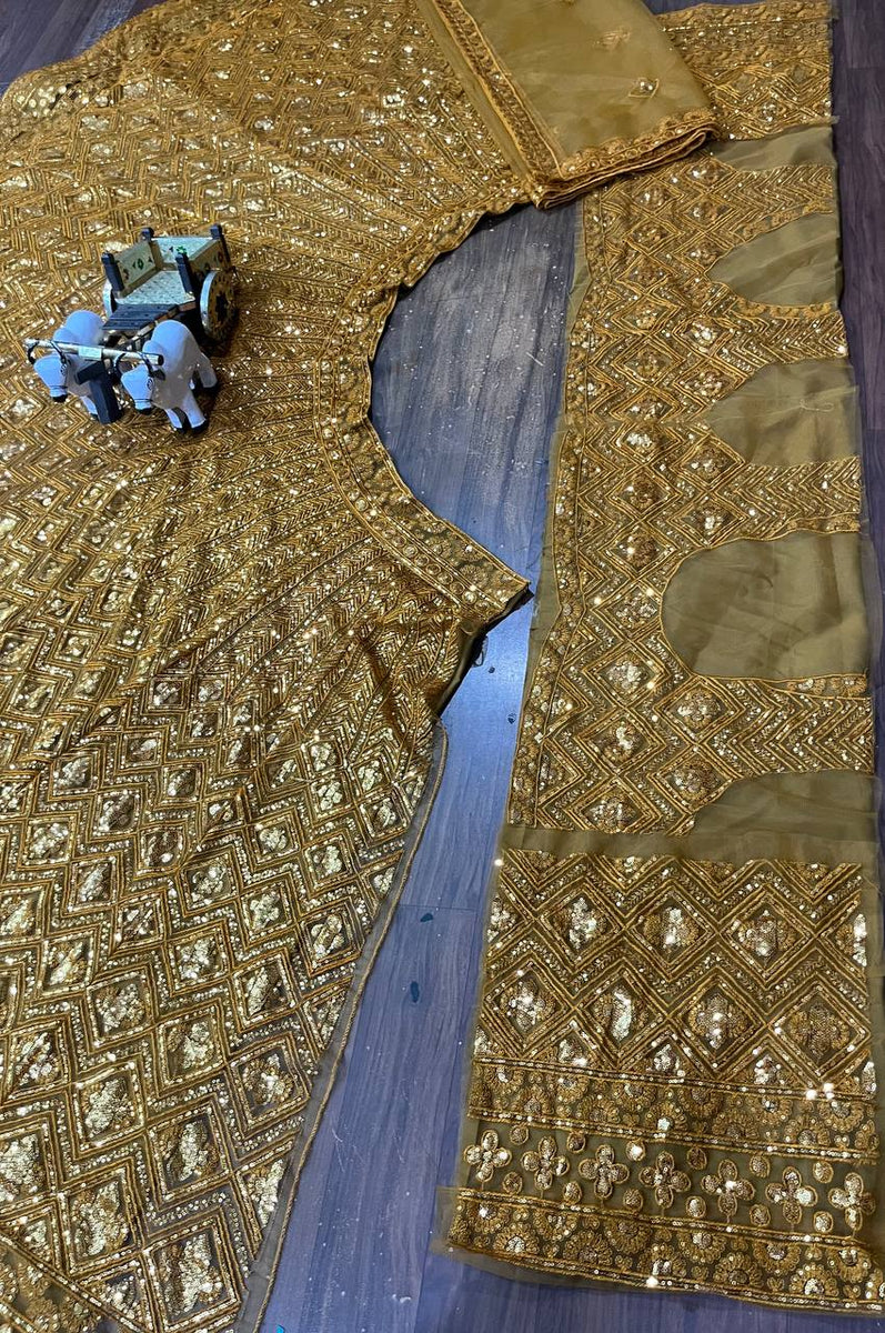 Rust Color Net Lehenga Choli For Women – Ville Fashions