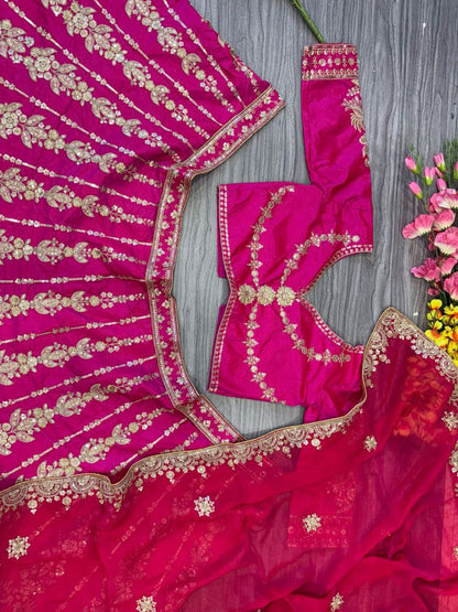 Wedding Wear Silk Lehenga Choli