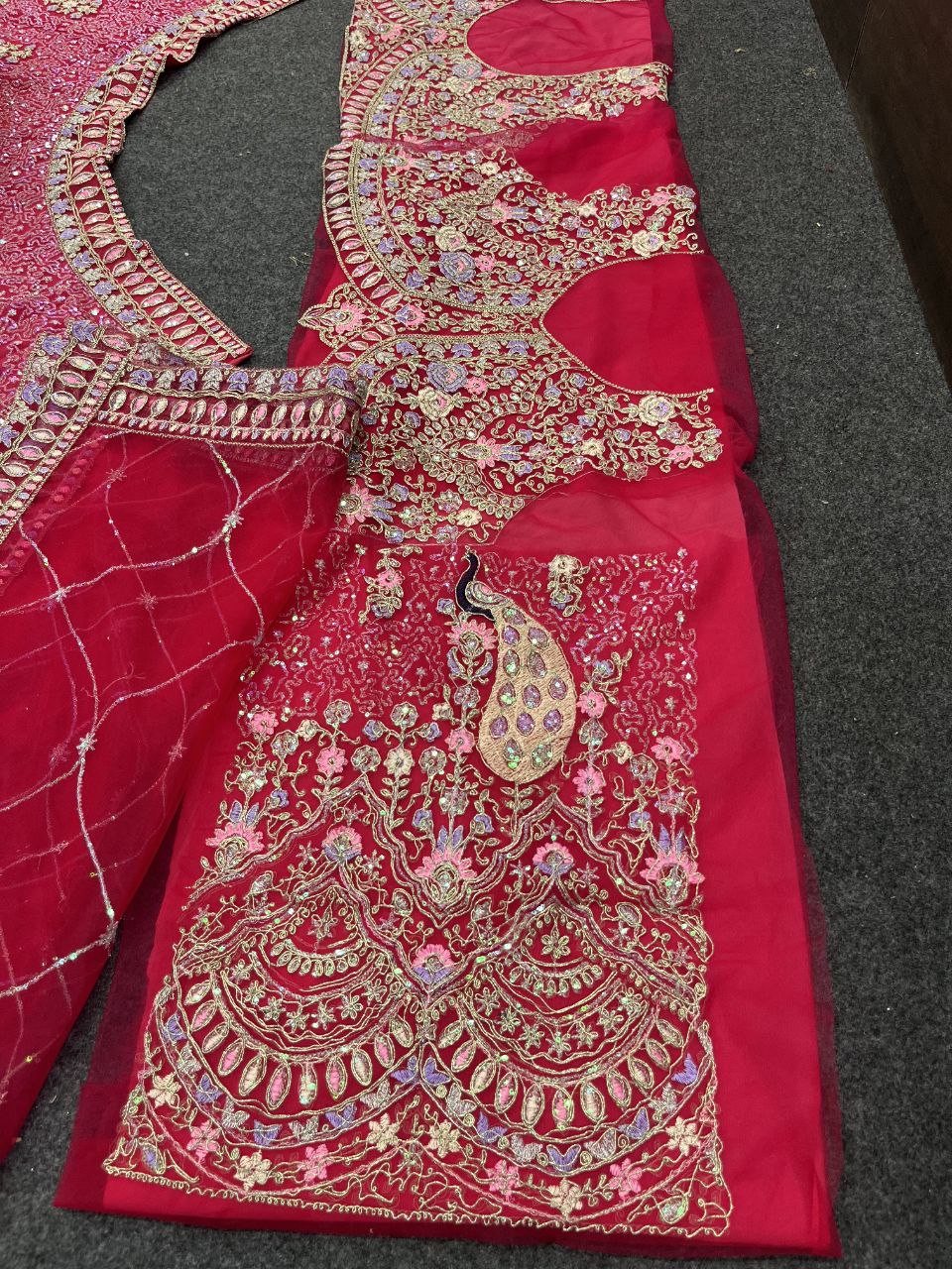 Rani Net Party Wear Lehenga For Women