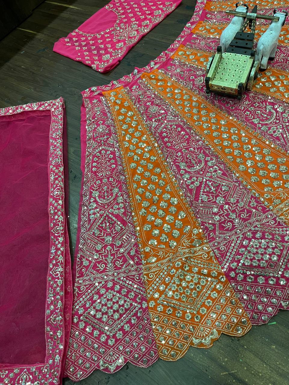 Best Quality Georgette Sequence Embroidered Work Lehenga Choli