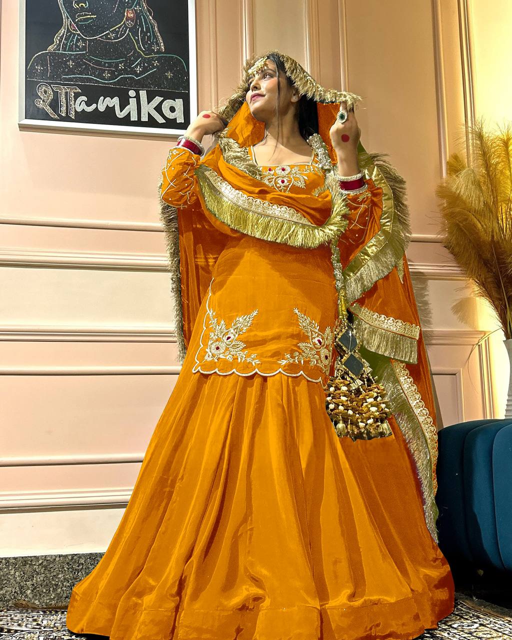 Latest Crape Silk Sequence Work Lehenga Choli