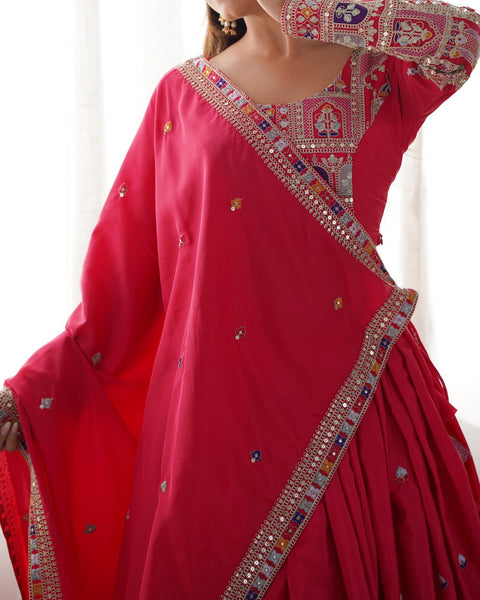 Wedding Wear Crape Silk Sequence Lehenga Choli
