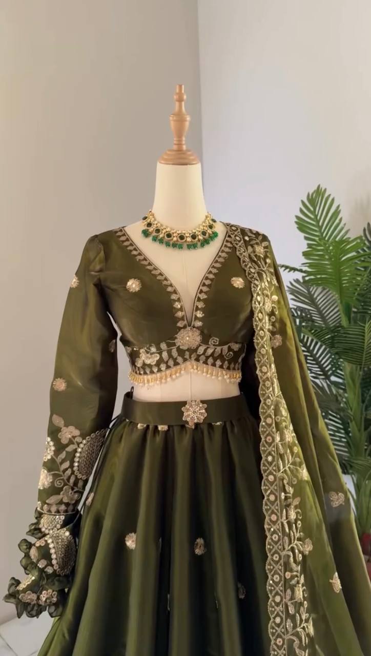 Wedding Wear Jimmy Cho Sequence Lehenga
