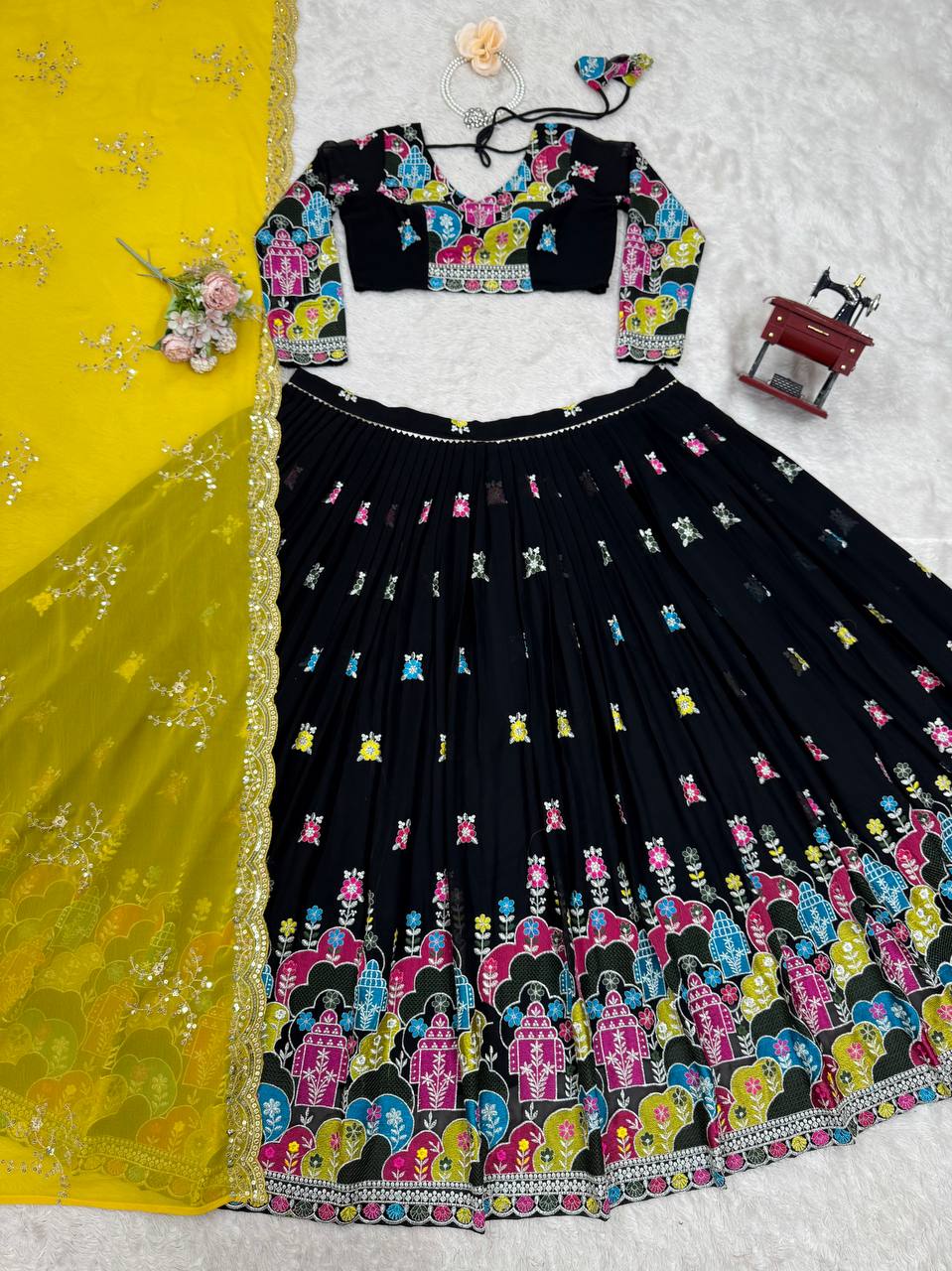 Latest Georgette Thread Lehenga Choli
