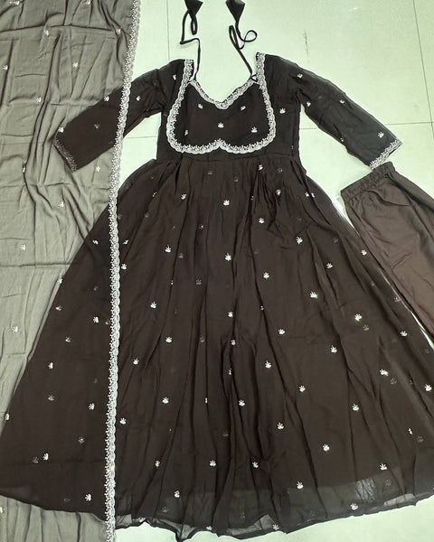 Latest Georgette Anarkali Salwar Suit