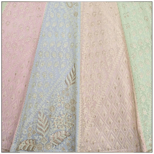 Multi Color Georgette Lehenga Choli