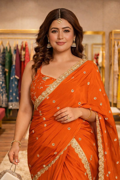 Ready to wear lehenga saree