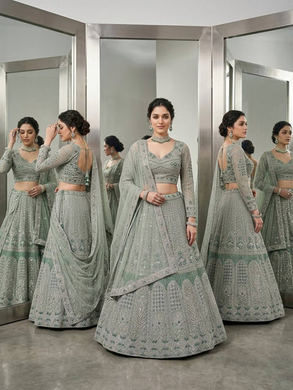 Premium Soft Net Designer Lehenga Choli with Sequins Work