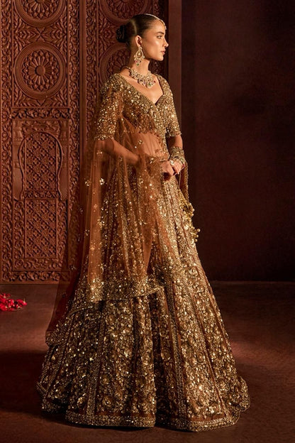 Premium Butterfly Net Lehenga Choli with Glass Sequins Dori Work