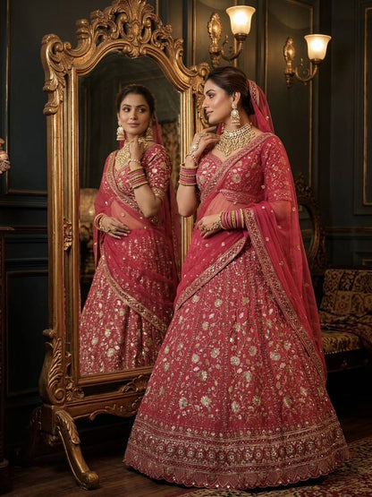 Premium Faux Georgette Lehenga Choli with Sequence Embroidery