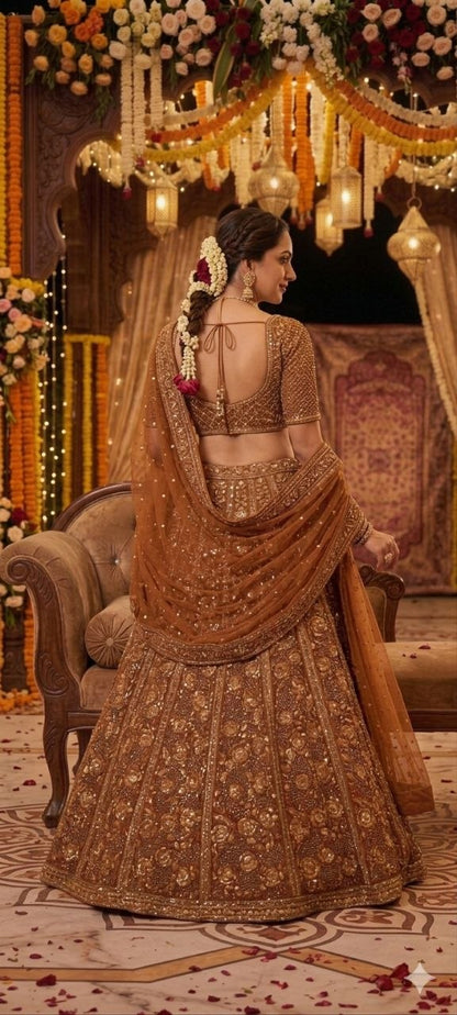 Premium Soft Butterfly Net Lehenga Choli with Heavy Sequins Work