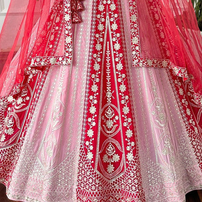 Premium Faux Georgette Sequin Embroidered Lehenga Set