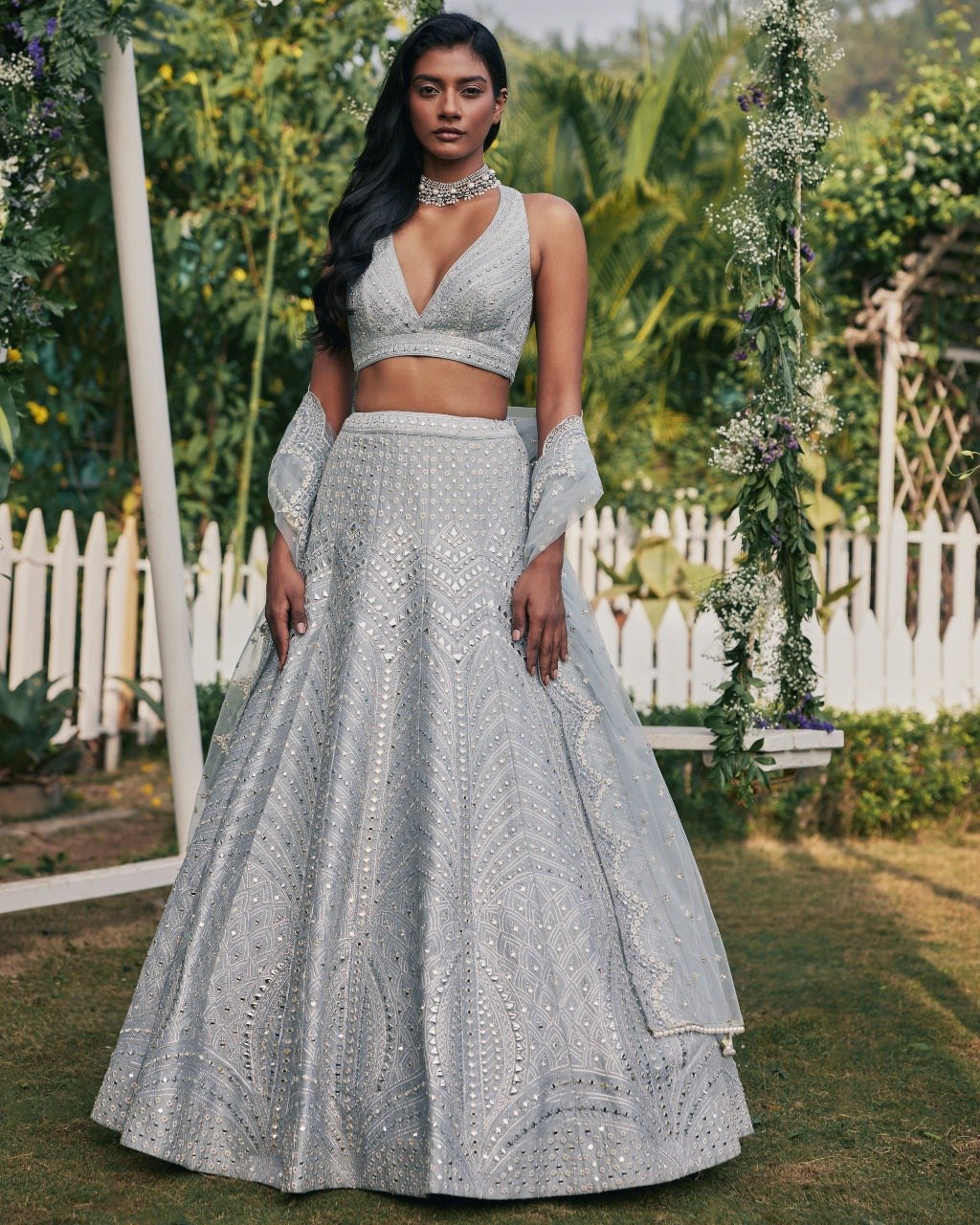 Premium Faux Georgette Lehenga Choli Set