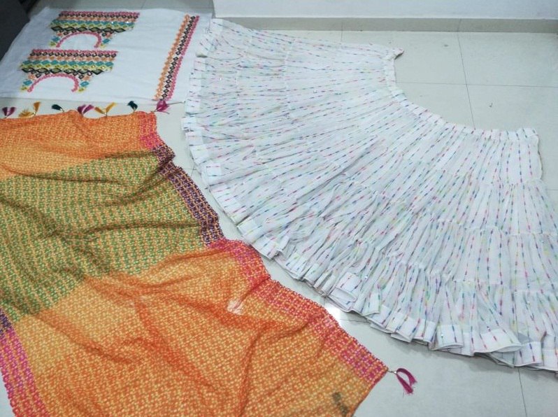 Premium Embroidered Georgette Lehenga Set