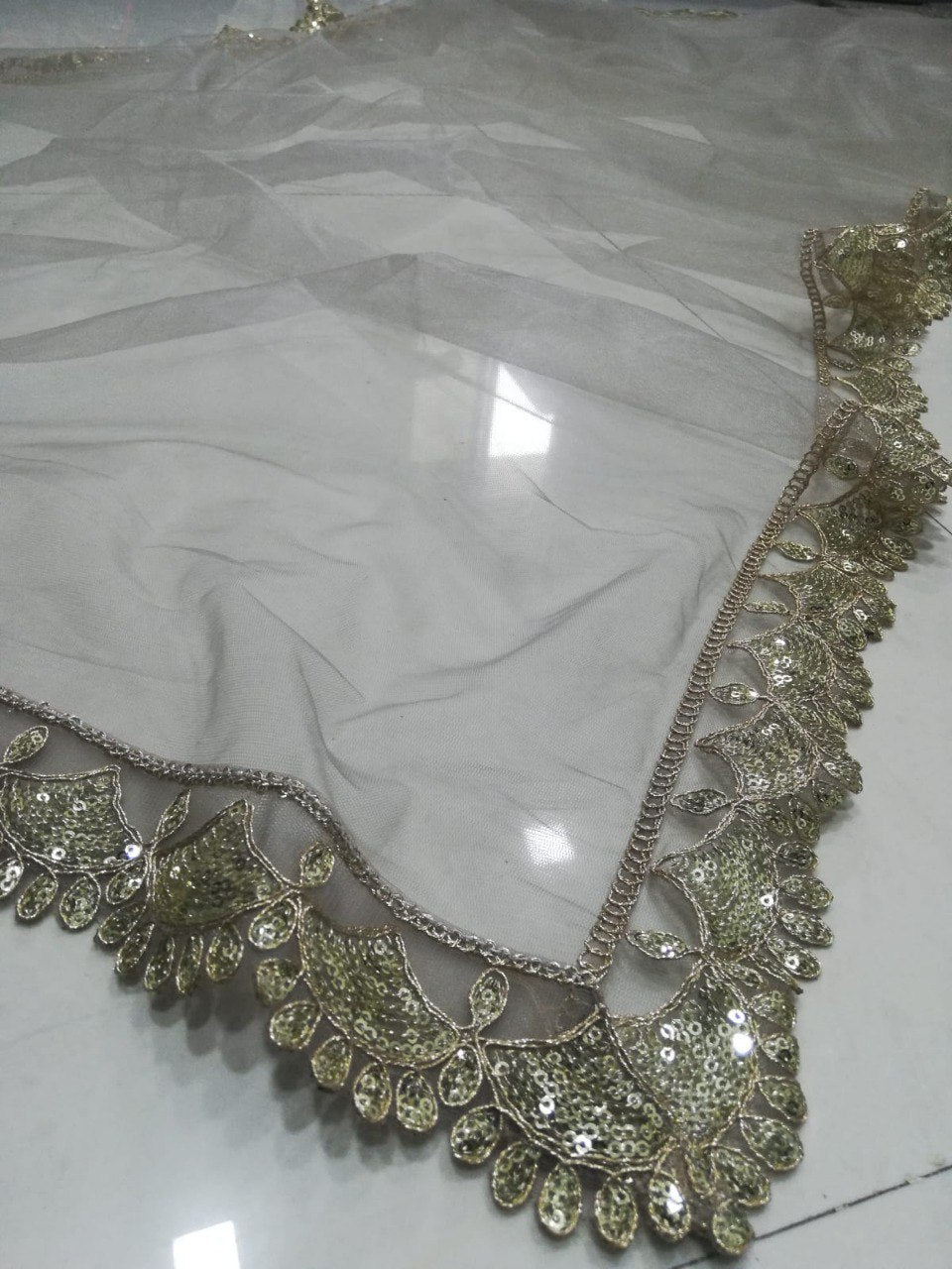 Exquisite Fox Georgette Mirror-Work Lehenga Set