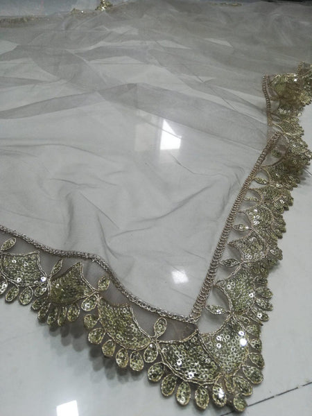 Exquisite Fox Georgette Mirror-Work Lehenga Set