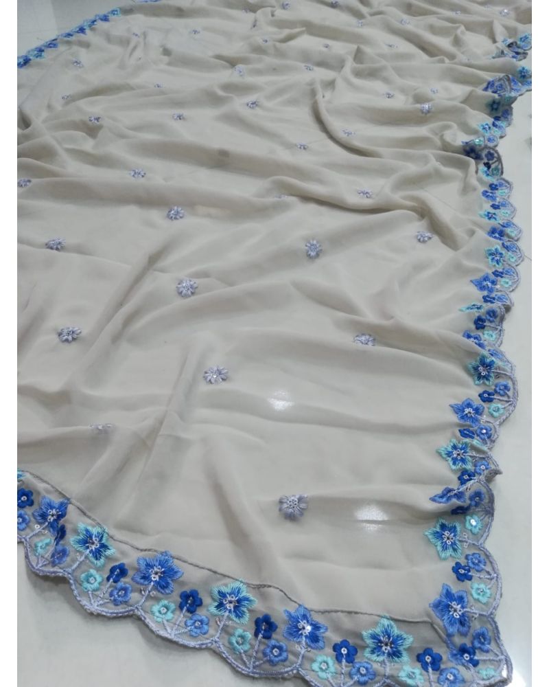Exquisite Multi-Color Faux Georgette Lehenga Choli Set