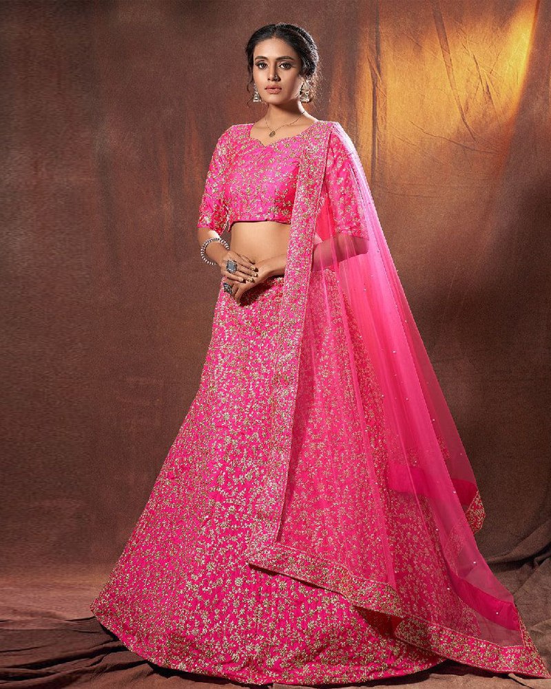 Exquisite Silk Lehenga Choli Set