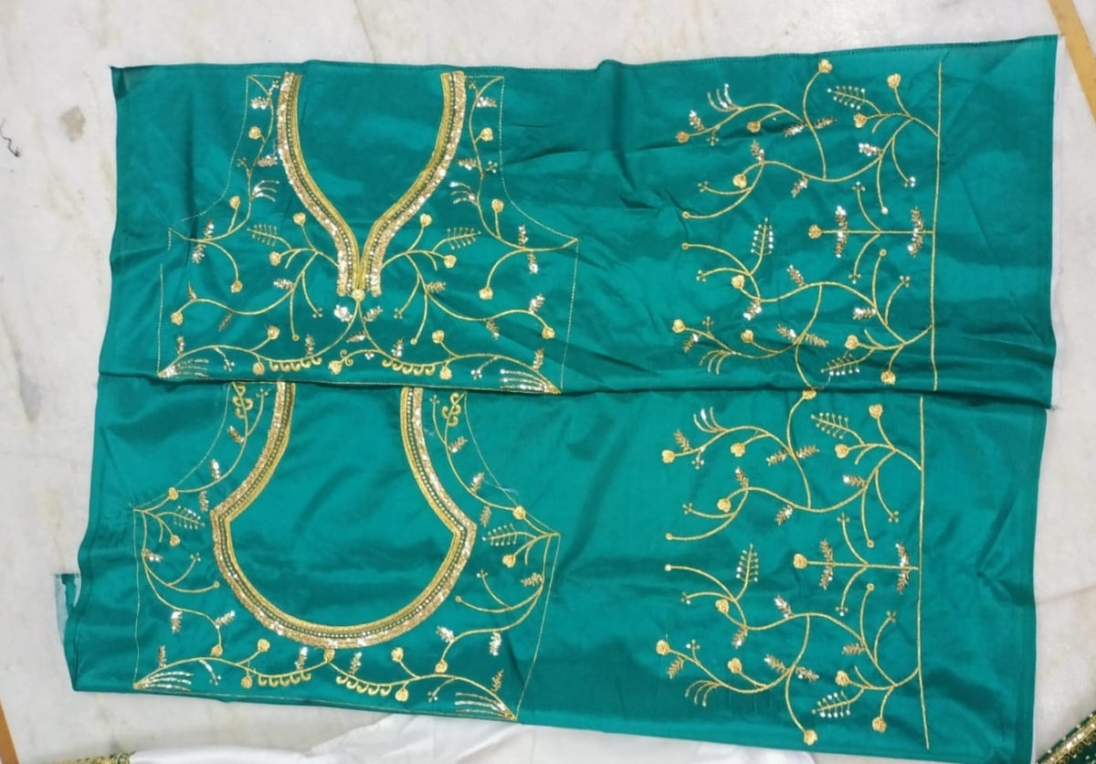 Elegant Diamond Satin Sequence Jari Embroidered Lehenga Choli Set