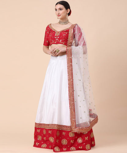 Royal Diamond Satin Lehenga Set