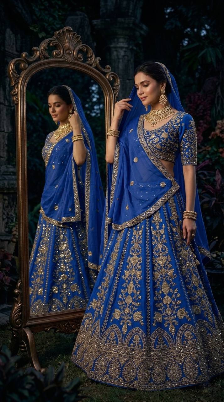Elegant Faux Georgette Lehenga Choli Set