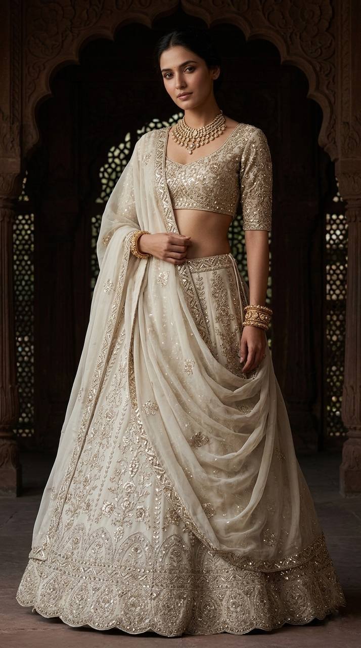 Designer Faux Georgette Lehenga Choli set