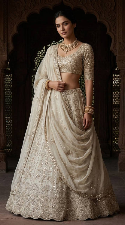 Designer Faux Georgette Lehenga Choli set