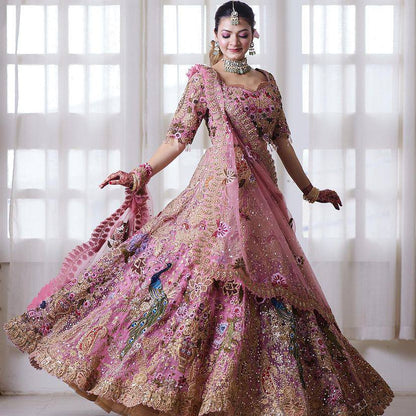 Festive Wear Fox Georgette Lehenga Choli with Heavy Sequins Work