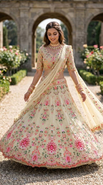 Royal Faux Georgette Sequin Lehenga Set