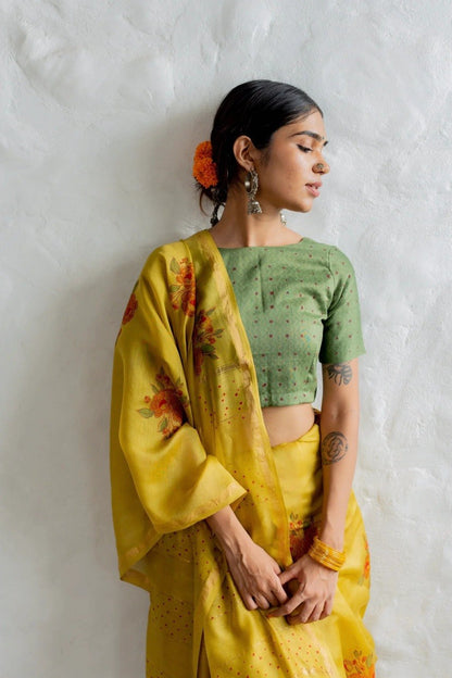 mul cottan Saree with Blouse