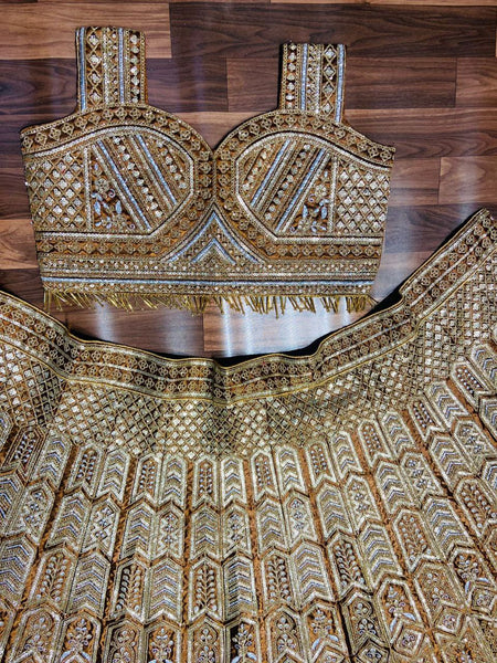 Brown Color Malay Silk Lehenga For Women