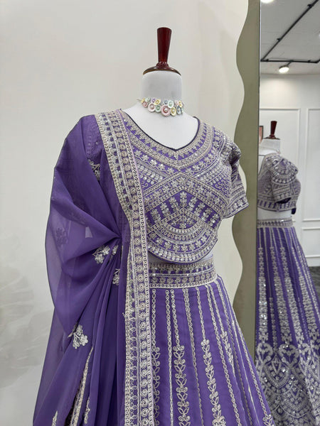 Latest Georgette lehenga for women